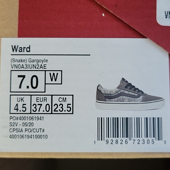 CLEARANCE!! Women's Vans Ward Gargoyle Snake - Picture 11 of 13